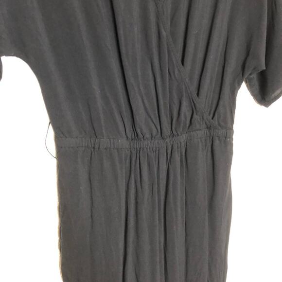 PAIGE Vanette black wrap front cropped jumpsuit size Extra Small XS - Picture 5 of 16